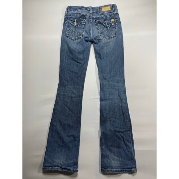 Miss Me Women's Low Rise Irene Bootcut Blue Denim Jeans - Size 26 (25x32.5) - Picture 2 of 6